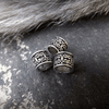 3 Perles à cheveux Viking - Argent - Bijoux cheveux ou barbe