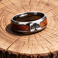 Bague d'Yggdrasil - acier inoxydable