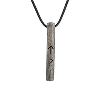 Amulette viking du Futhark l'alphabet runique - acier inoxydable