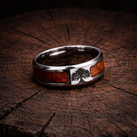 Bague d'Yggdrasil - acier inoxydable