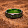 Bague de Jarl "Forêt de Kattegat" en Tungstène