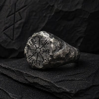 Bague \"Suivre son chemin\" Vegvisir | Acier inoxydable