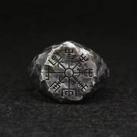 Bague \"Suivre son chemin\" Vegvisir | Acier inoxydable