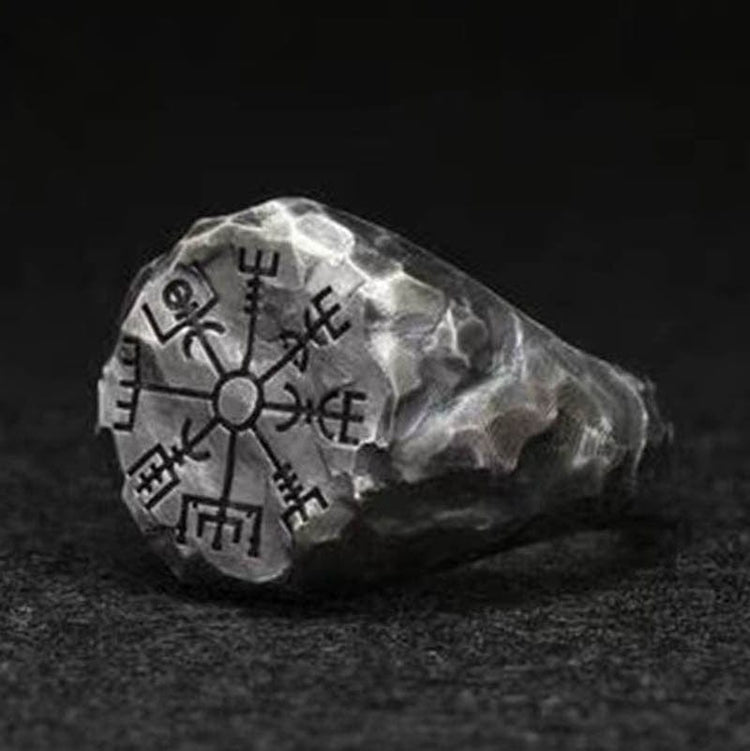 Bague \"Suivre son chemin\" Vegvisir | Acier inoxydable