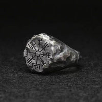 Bague \"Suivre son chemin\" Vegvisir | Acier inoxydable