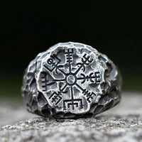 Bague \"Suivre son chemin\" Vegvisir | Acier inoxydable