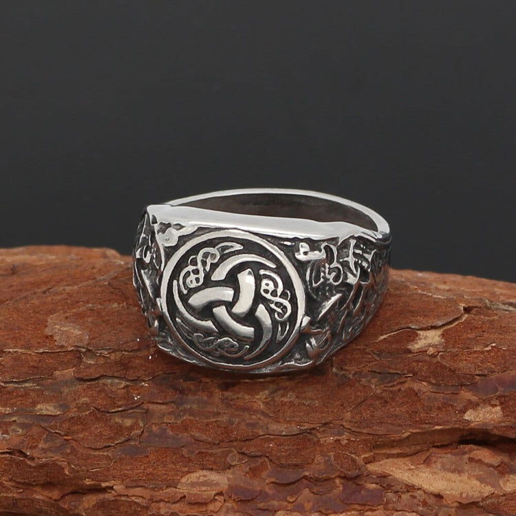 Bague triple corne d'Odin