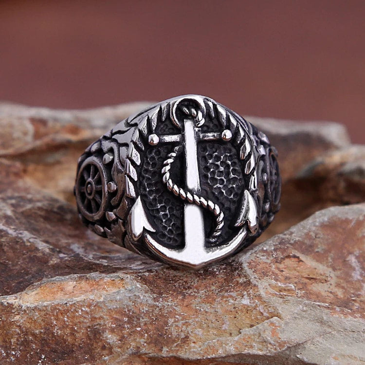 Bague Viking Ancre de Drakkar