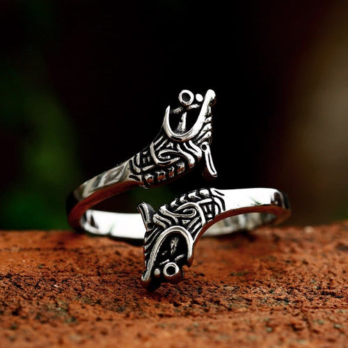 Bague Viking "Bague de la Fraternité du Loup"