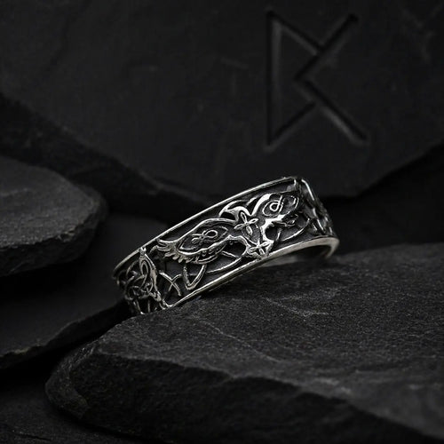 Bague Viking "Bague des Ailes d'Odin"