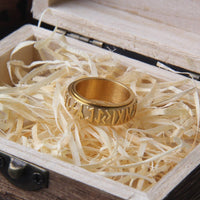 Bague Viking \"Bague Futhark: Echo de l'Infini\"