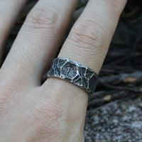Bague viking rune \"Destinée héroïque\"