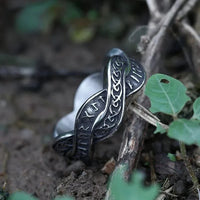 Bague viking rune distordue