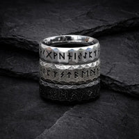 Bague viking rune \"Sagesse du héros\"