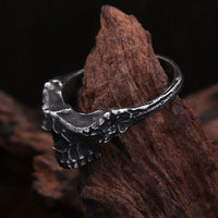 Bague viking tête de mort