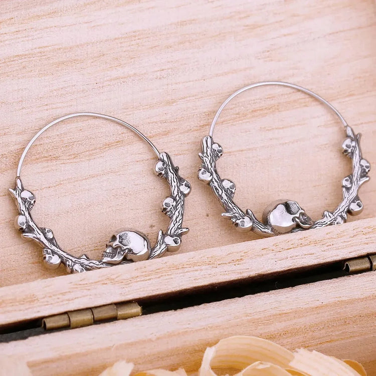 Boucles d'oreilles tête de mort