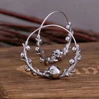 Boucles d'oreilles tête de mort