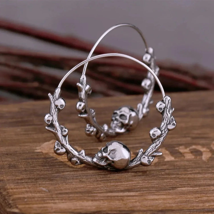 Boucles d'oreilles tête de mort