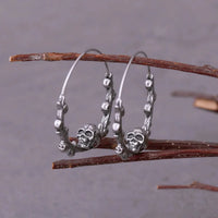 Boucles d'oreilles tête de mort