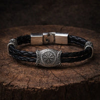 Bracelet boussole runique Vegvisir