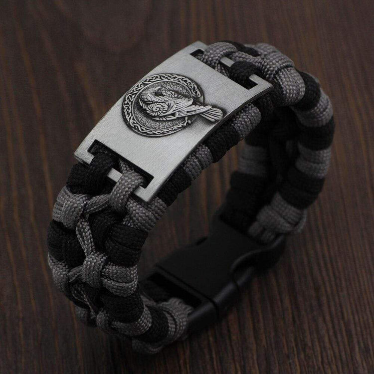Bracelet corbeau d'Odin paracorde