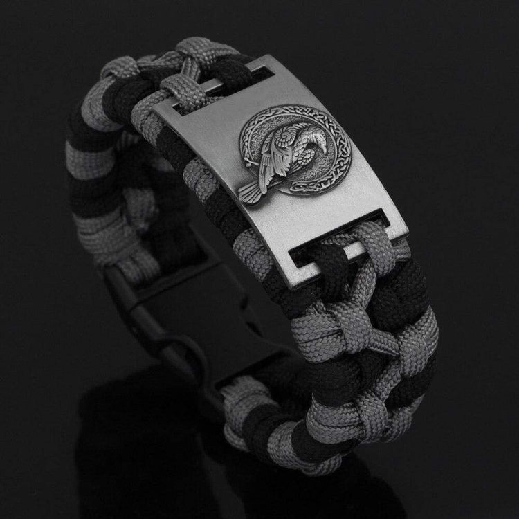 Bracelet corbeau d'Odin paracorde