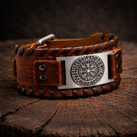 Bracelet de Viking en Cuir