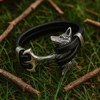 Bracelet en Cuir du Loup