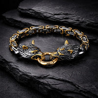 Bracelet Loup Géant Doré - Fenrir