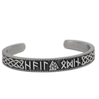 Bracelet Valknut porteur de runes