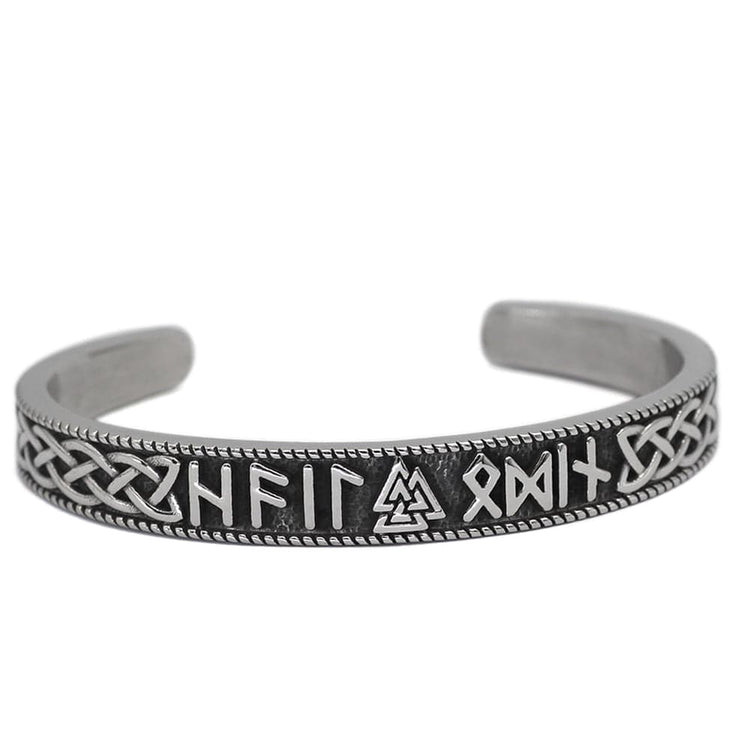 Bracelet Valknut porteur de runes