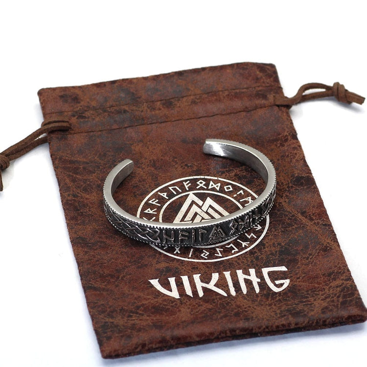 Bracelet Valknut porteur de runes