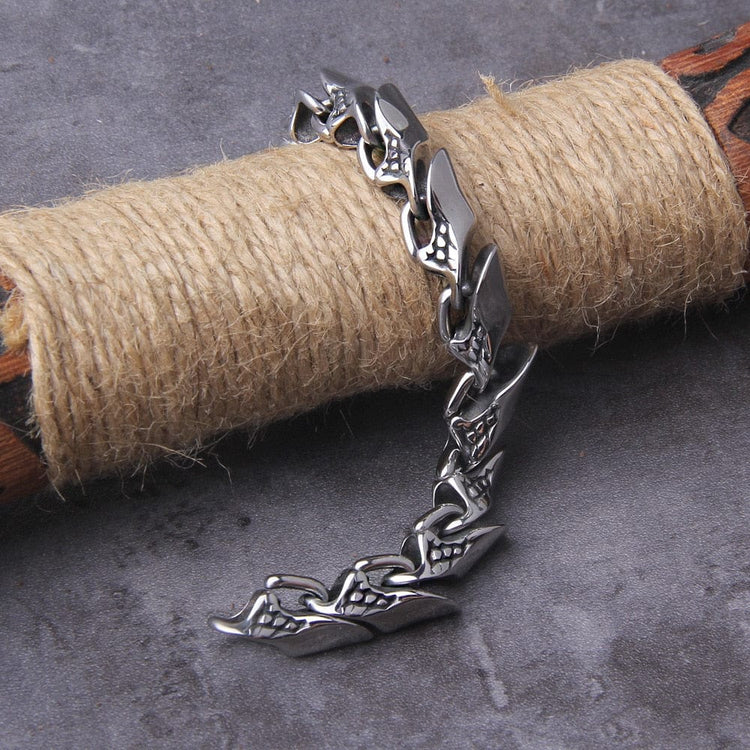 Bracelet Viking \"Bracelet de la Puissance de Nidhogg\"