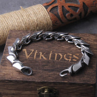 Bracelet Viking \"Bracelet de la Puissance de Nidhogg\"