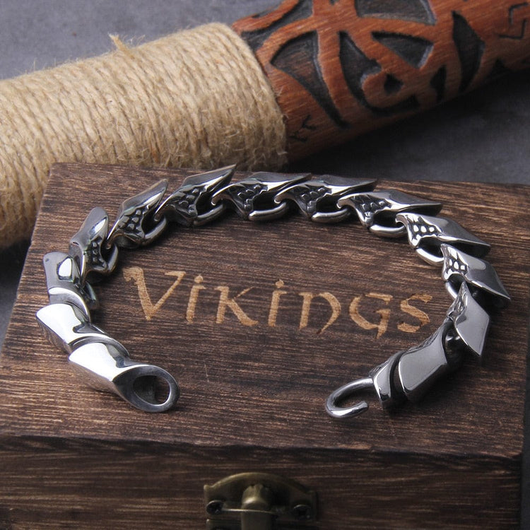 Bracelet Viking \"Bracelet de la Puissance de Nidhogg\"