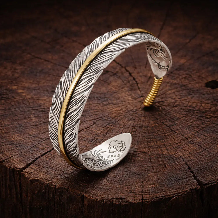 Bracelet Viking - Les Ailes de Huginn et Muninn