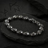 Bracelet Viking Tête de mort en chaîne