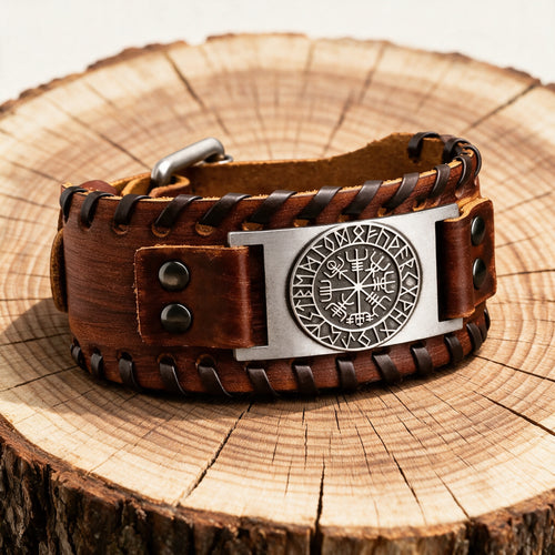 bracelet de viking en cuir - Odin's Hall