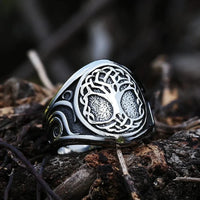 Chevalière viking \"La Racine des Neuf Mondes\"