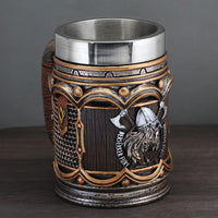 Chope viking \"Berserker Fury\" en résine