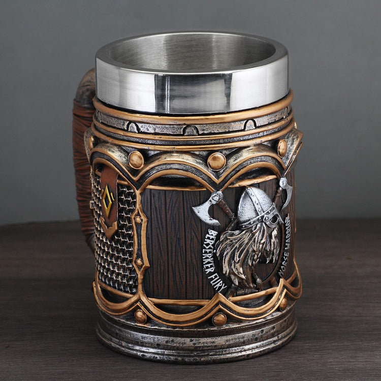 Chope viking \"Berserker Fury\" en résine