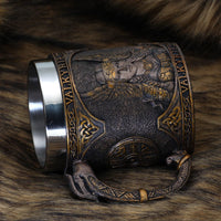 Chope viking \"Tankard des Ailes de la Valkyrie\"