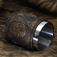 Chope viking \"Tankard des Ailes de la Valkyrie\"