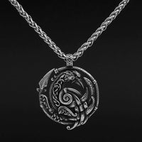Collier corbeau d'Odin | Acier inoxydable