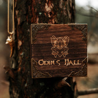 Collier de loup \"Ne jamais abandonner\"