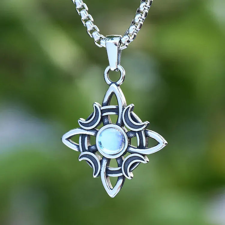 Collier \"Garde la lumière\" avec pierre de lune