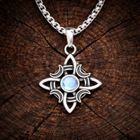Collier \"Garde la lumière\" avec pierre de lune