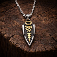 Collier lance d'Odin - Valknut