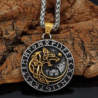 Collier Loup Géant Doré - Fenrir