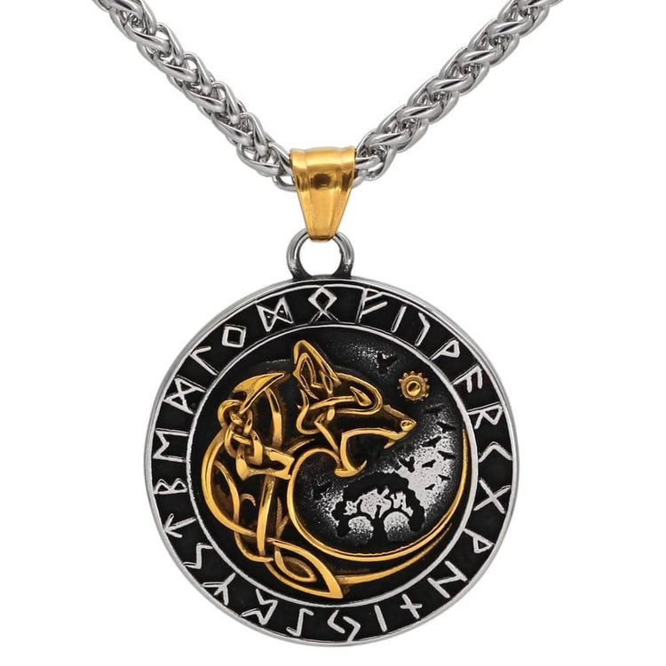 Collier Loup Géant Doré - Fenrir